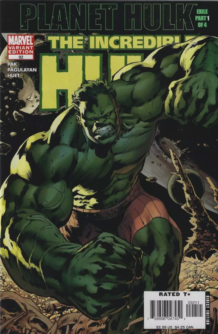 INCREDIBLE HULK #92 2ND PRINT VARIANT 2006 (1ST APP MIEK. PLANET HULK BEGINS) Incredible Hulk MARVEL COMICS
