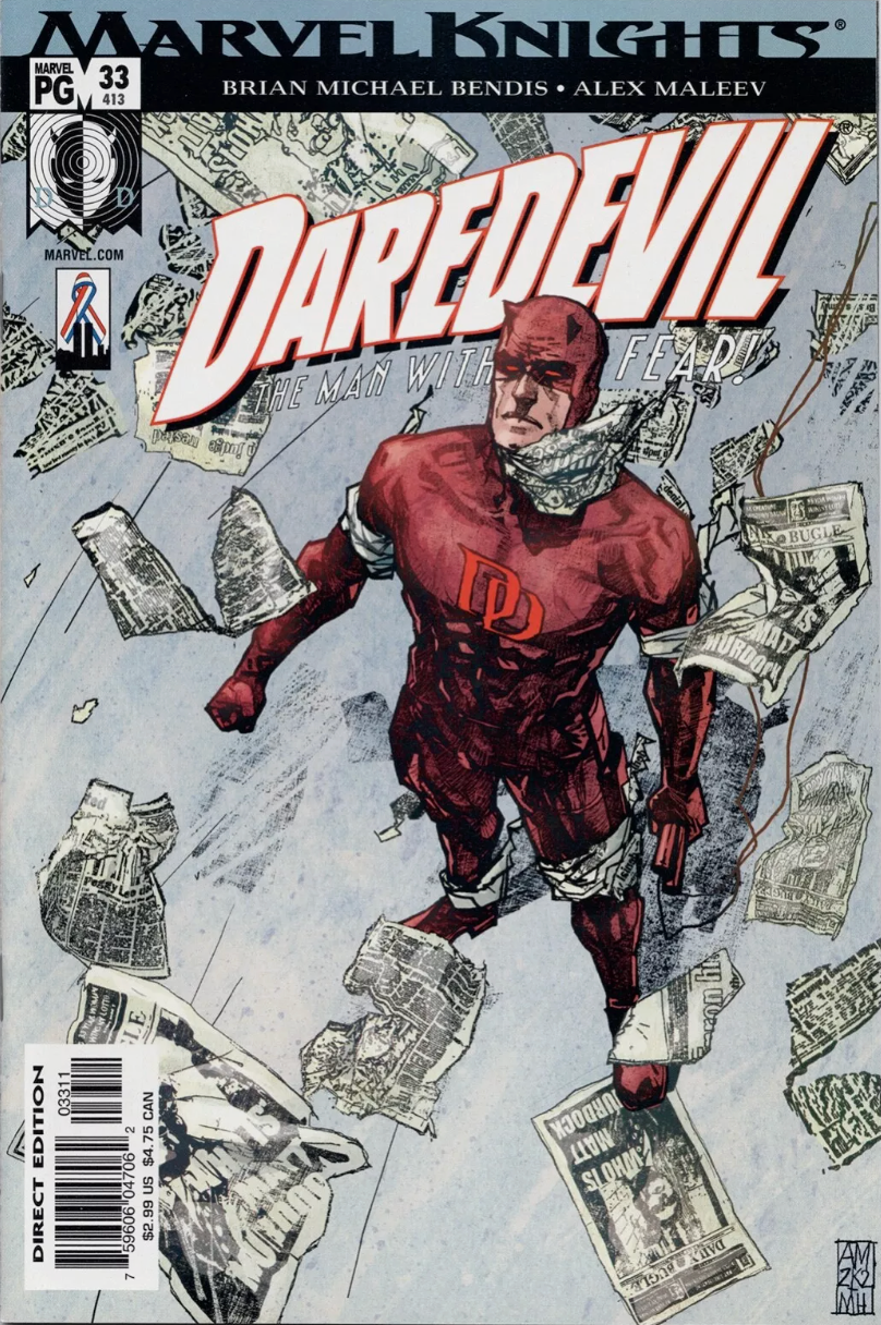 DAREDEVIL #33 2002 MALEEV COVER Daredevil MARVEL COMICS