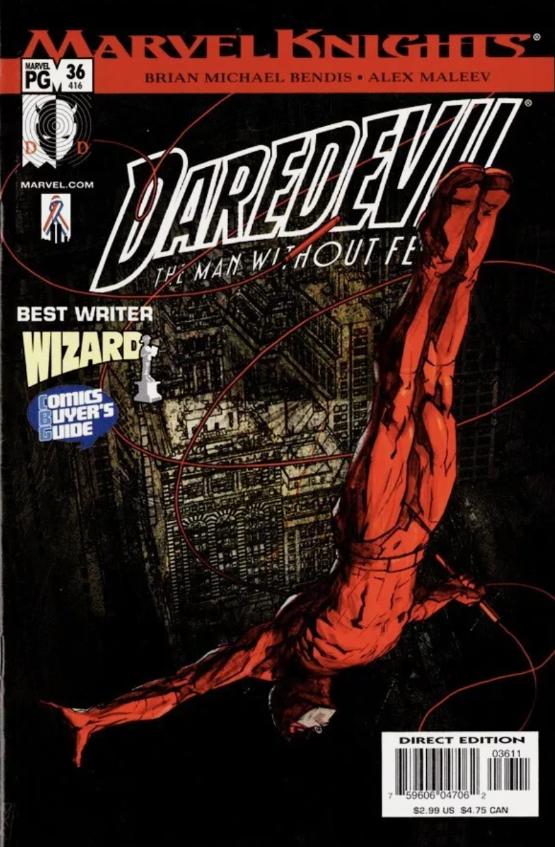 DAREDEVIL #36 2002 MALEEV COVER Daredevil MARVEL COMICS