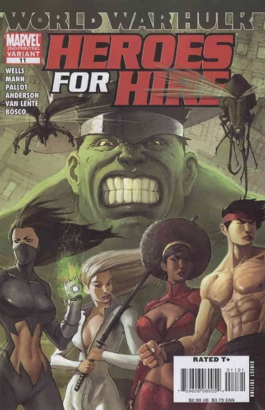 HEROES FOR HIRE #11 2ND PRINT VARIANT 2007 Heroes for Hire MARVEL COMICS