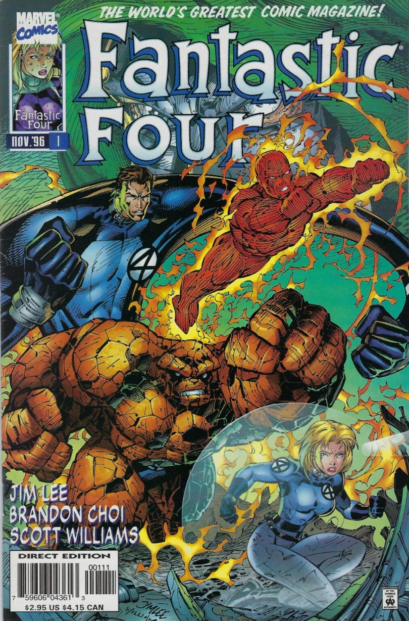 FANTASTIC FOUR #1 1996 JIM LEE COVER Fantastic Four MARVEL COMICS