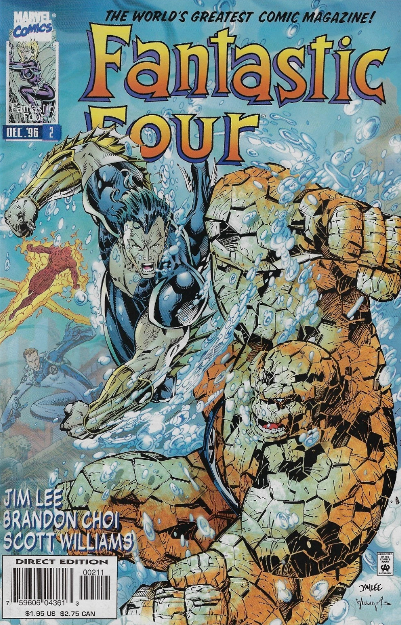 FANTASTIC FOUR #2 1996 JIM LEE COVER Fantastic Four MARVEL COMICS