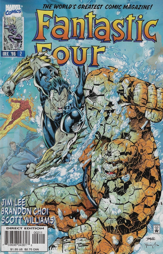 FANTASTIC FOUR #2 1996 JIM LEE COVER Fantastic Four MARVEL COMICS