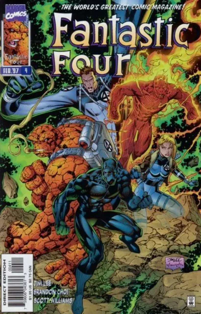 FANTASTIC FOUR #4 1997 JIM LEE COVER Fantastic Four MARVEL COMICS