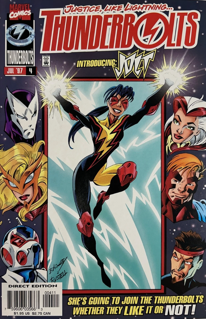THUNDERBOLTS #4 1997 (1ST APP JOLT) Thunderbolts MARVEL COMICS