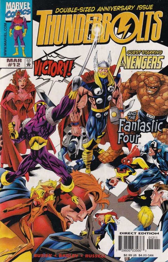 THUNDERBOLTS #12 1997 Thunderbolts MARVEL COMICS