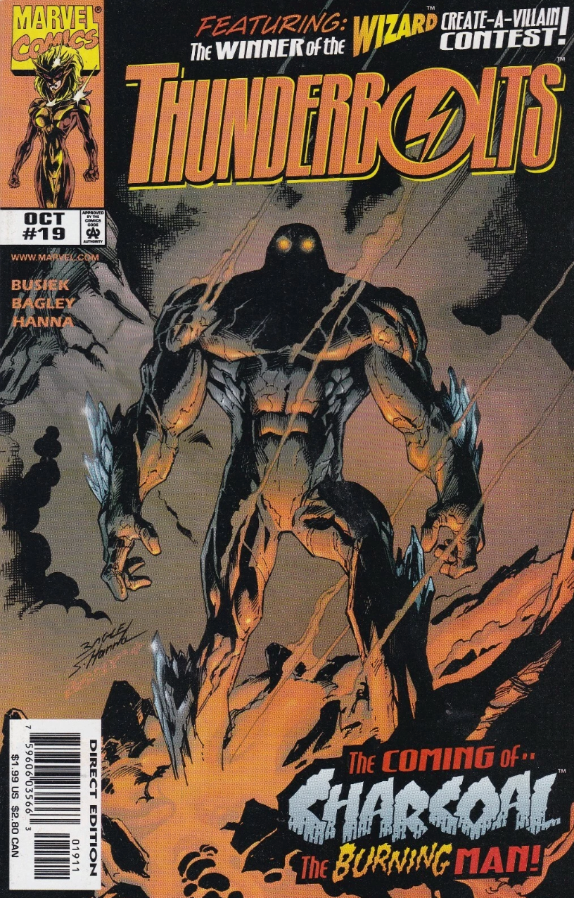 THUNDERBOLTS #19 1998 (1ST APP CHARCOAL) Thunderbolts MARVEL COMICS