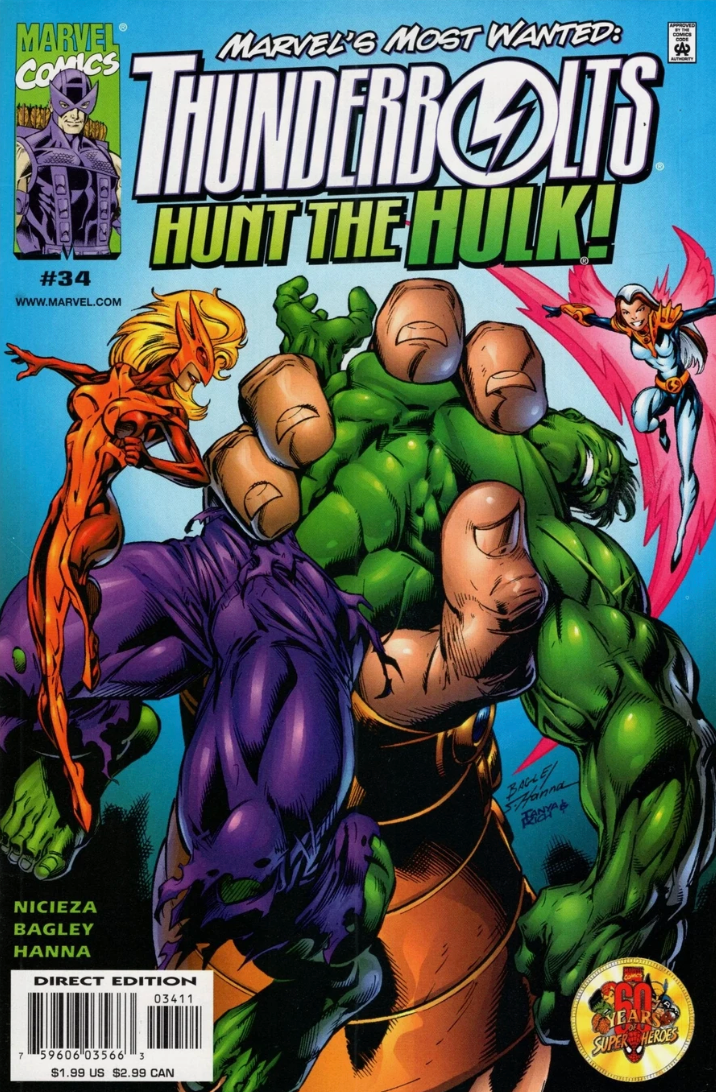 THUNDERBOLTS #34 1999 Thunderbolts MARVEL COMICS