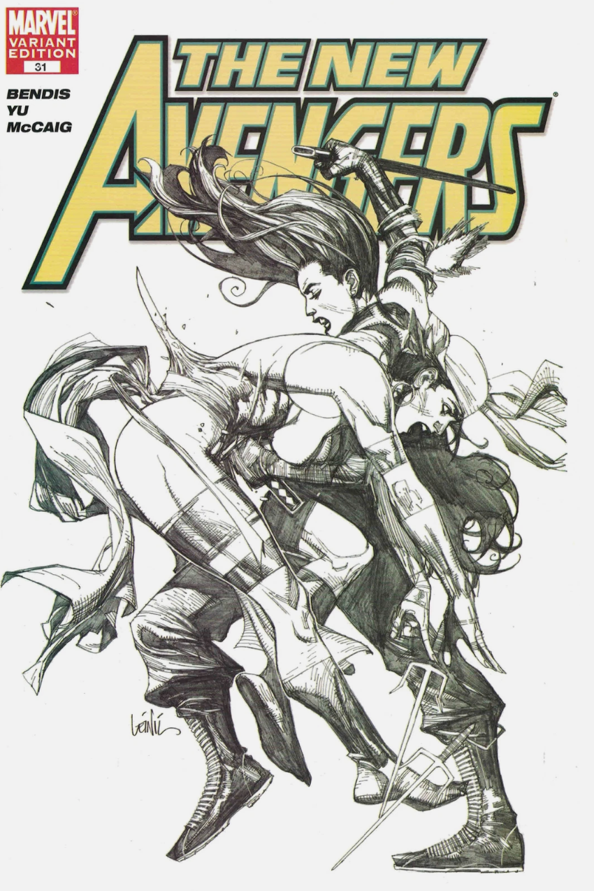NEW AVENGERS #31 SKETCH VARIANT 2007 New Avengers MARVEL COMICS
