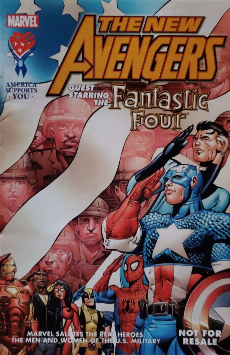 NEW AVENGERS GUEST STARRING THE FANTASTIC FOUR US MILITARY PROMO 2005 New Avengers MARVEL COMICS