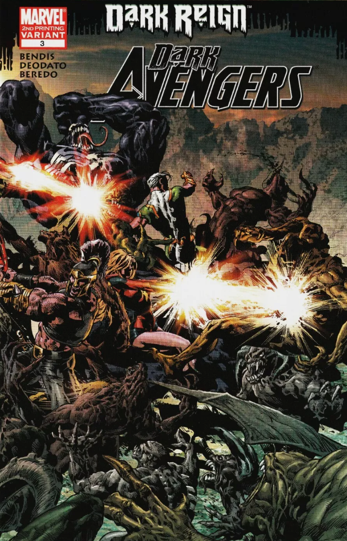 DARK AVENGERS #3 2ND PRINT VARIANT 2009 Dark Avengers MARVEL COMICS