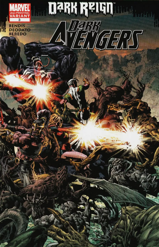 DARK AVENGERS #3 2ND PRINT VARIANT 2009 Dark Avengers MARVEL COMICS