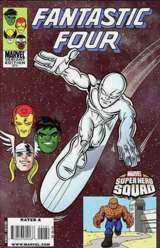 FANTASTIC FOUR #571 SUPER HERO SQUAD 1:5 VARIANT 2009 Fantastic Four MARVEL COMICS