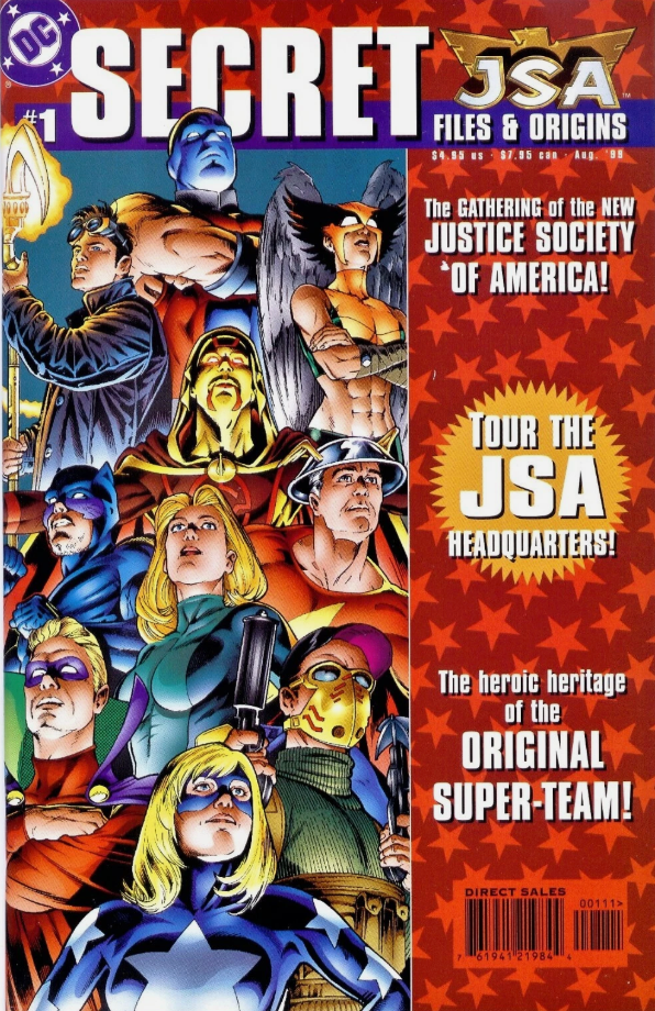 JSA SECRET FILES AND ORIGINS #1 1999 JSA DC COMICS