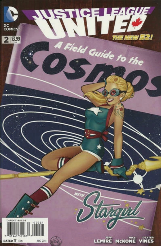 JUSTICE LEAGUE UNITED #2 BOMBSHELLS VARIANT 2014 JSA DC COMICS