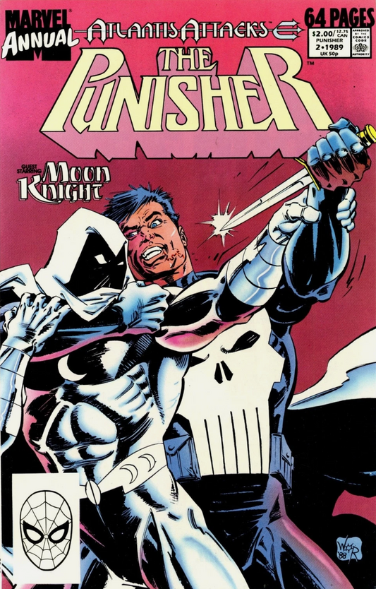 PUNISHER ANNUAL #2 (PUNISHER VS MOON KNIGHT) 1989 Punisher MARVEL COMICS