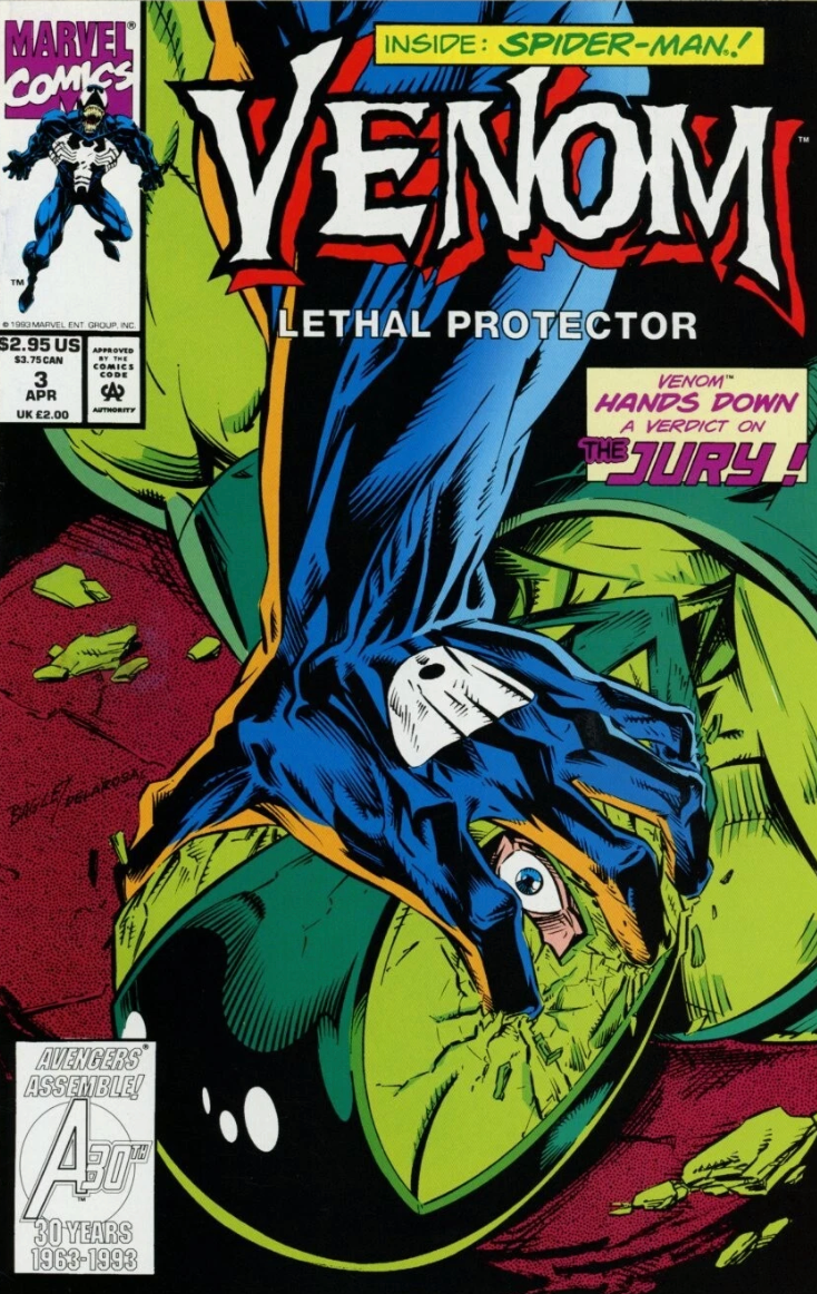 VENOM LETHAL PROTECTOR #3 1993 Venom MARVEL COMICS