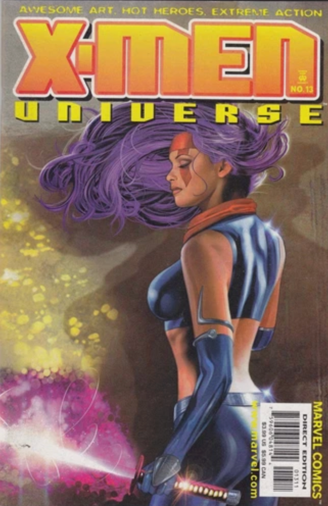X-MEN UNIVERSE #13 GREG HORN PSYLOCKE 2000 X-Men MARVEL COMICS