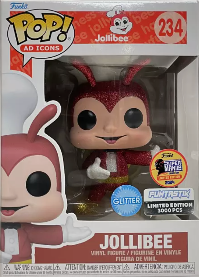 JOLLIBEE #234 GLITTER SUPER MANILA COMIC CON LIMITED EDITION 3000 FUNKO