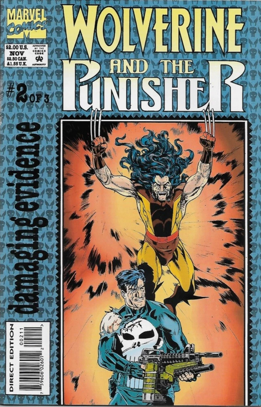 WOLVERINE AND THE PUNISHER #2 1993 Punisher MARVEL COMICS