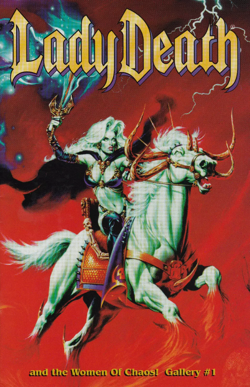 LADY DEATH AND THE WOMEN OF CHAOS GALLERY #1 1996 Lady Death CHAOS COMICS