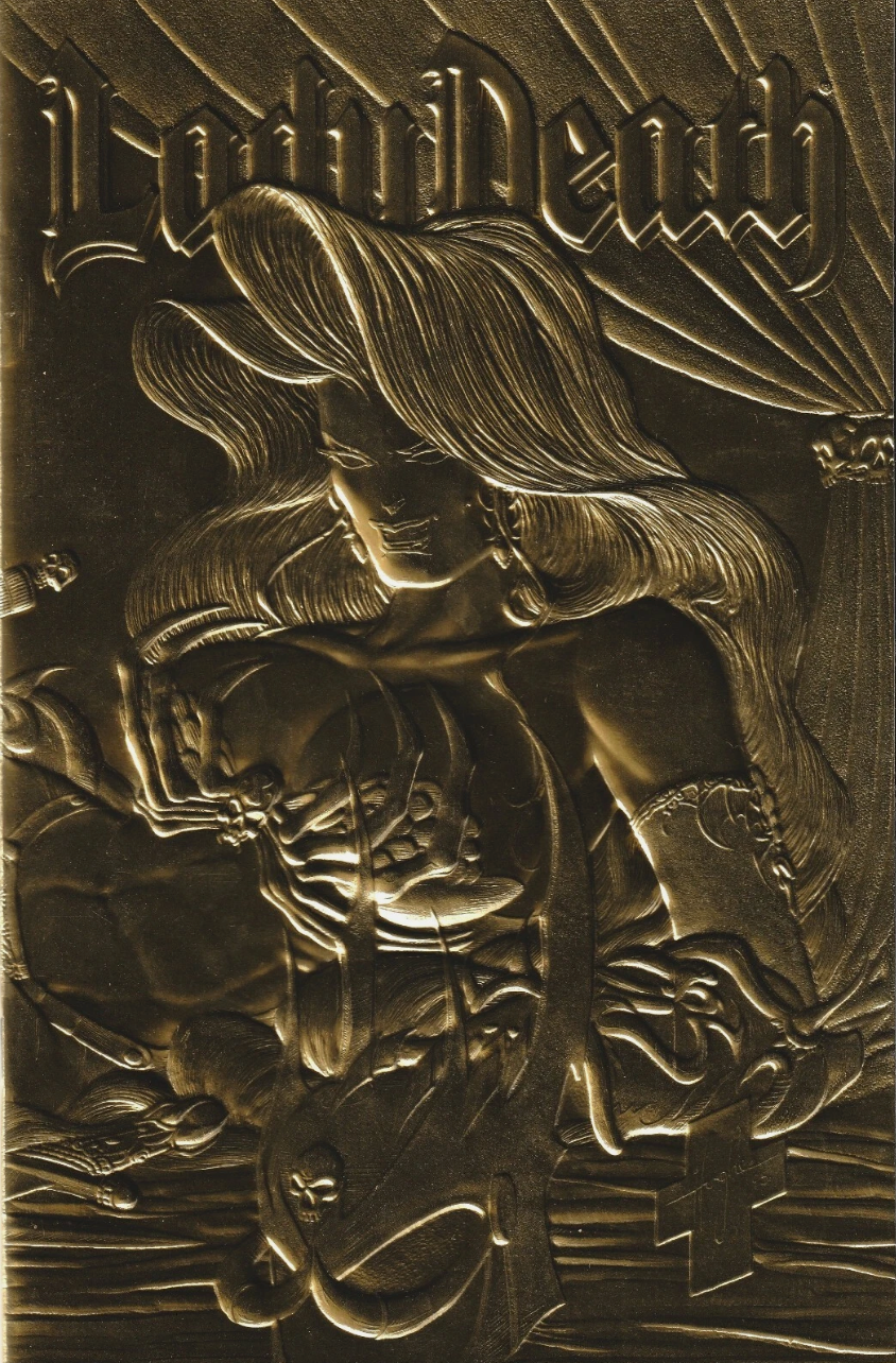 LADY DEATH ODYSSEY #1 GOLD FOIL 1996 Lady Death CHAOS COMICS