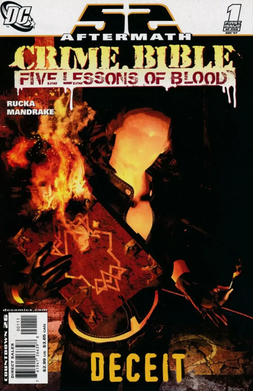 52 AFTERMATH CRIME BIBLE FIVE LESSONS OF BLOOD #1 2007 52 DC COMICS