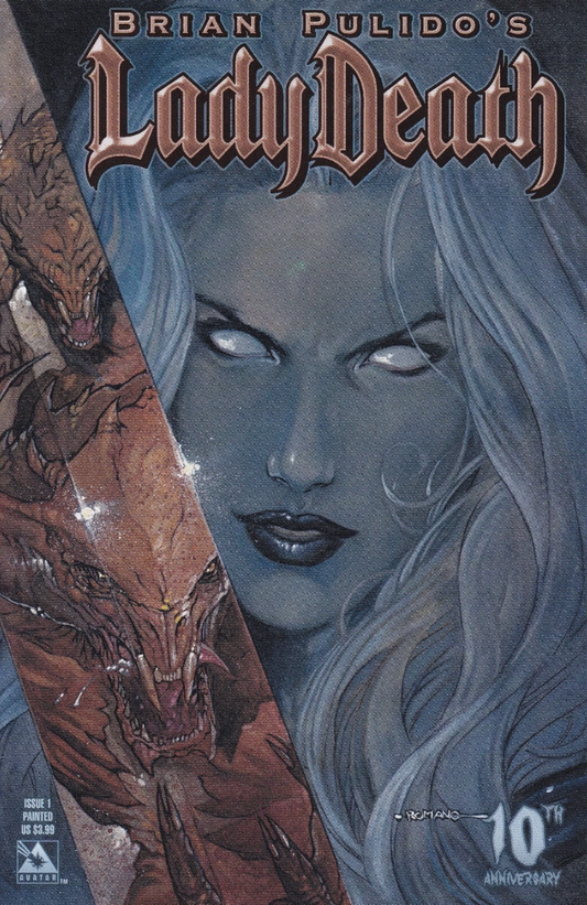 LADY DEATH 10TH ANNIVERSARY PAINTED CVR #1 2004 Lady Death AVATAR PRESS INC