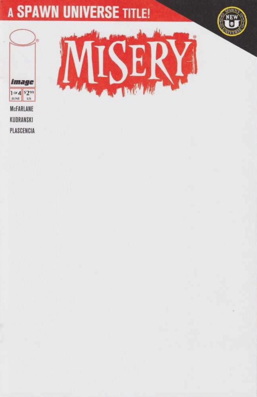 SPAWN MISERY #1 (OF 4) CVR C BLANK SKETCH VARIANT 2024 Spawn IMAGE COMICS BUY-SELL