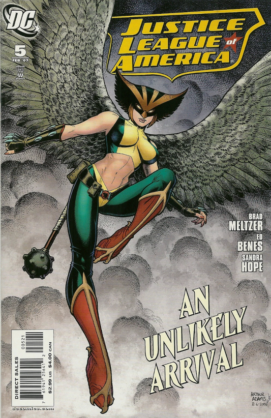 JUSTICE LEAGUE OF AMERICA #5 ART ADAMS 1:10 VARIANT 2007 Justice League of America DC COMICS