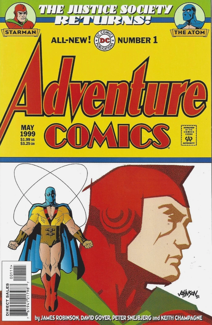 ADVENTURE COMICS #1 JUSTICE SOCIETY RETURNS 1999 Adventure Comics DC COMICS