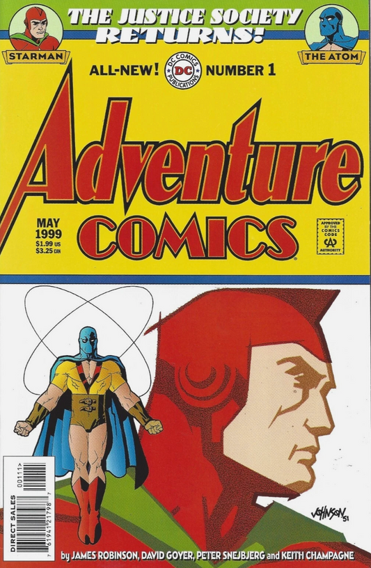 ADVENTURE COMICS #1 JUSTICE SOCIETY RETURNS 1999 Adventure Comics DC COMICS