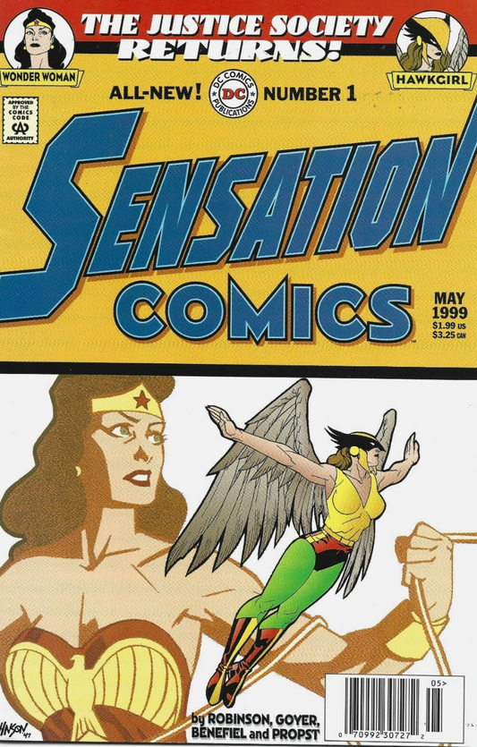 SENSATION COMICS #1 JUSTICE SOCIETY RETURNS 1999 Adventure Comics DC COMICS