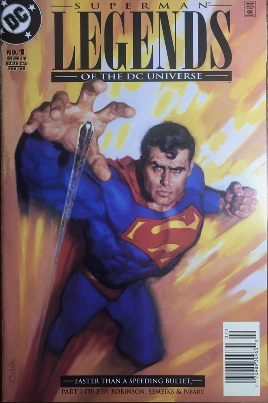 LEGENDS OF THE DC UNIVERSE #1 SUPERMAN 1998 NEWSSTAND Adventure Comics DC COMICS