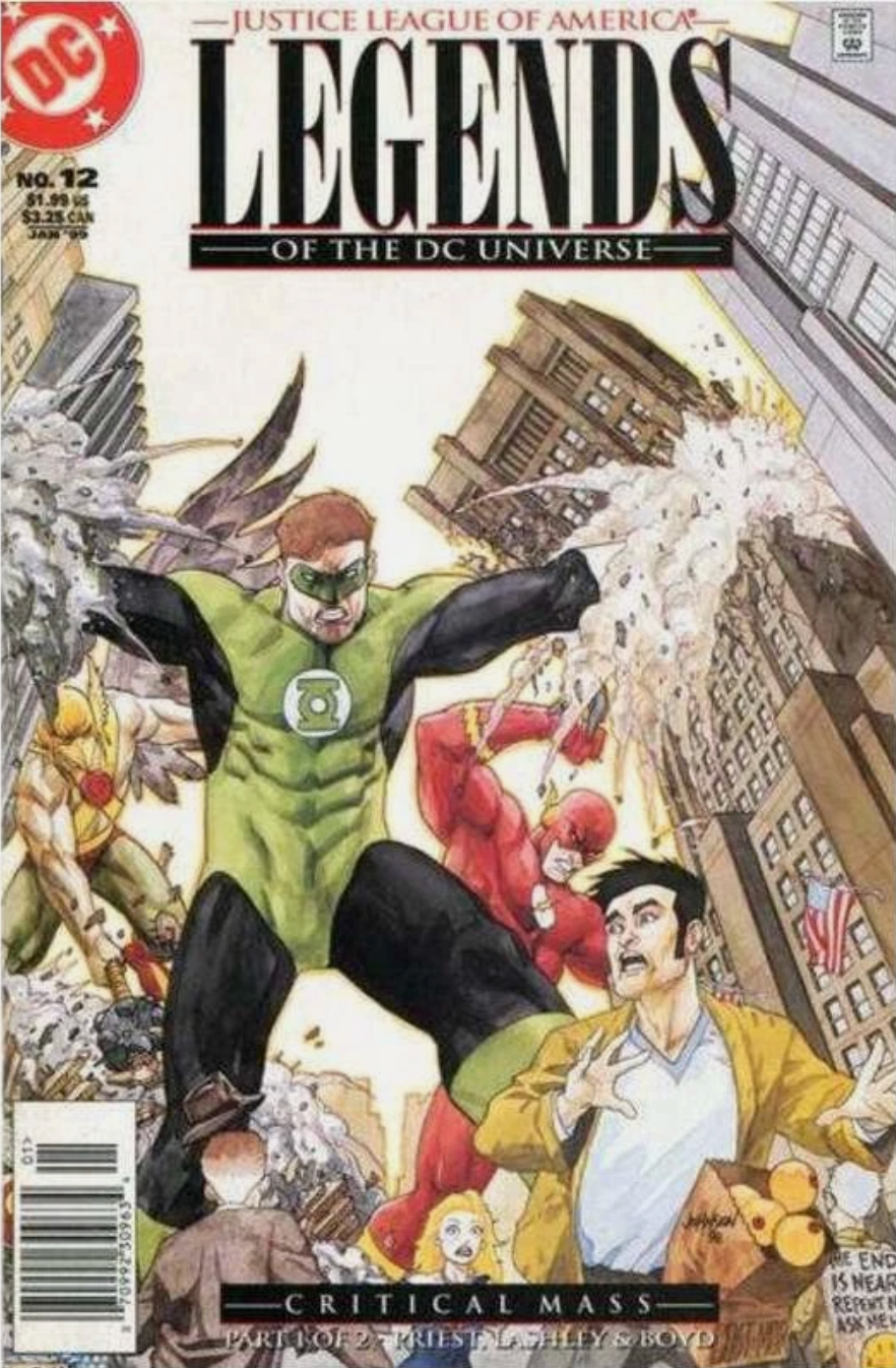 LEGENDS OF THE DC UNIVERSE #8 JUSTICE LEAGUE OF AMERICA 1998 NEWSSTAND Adventure Comics DC COMICS