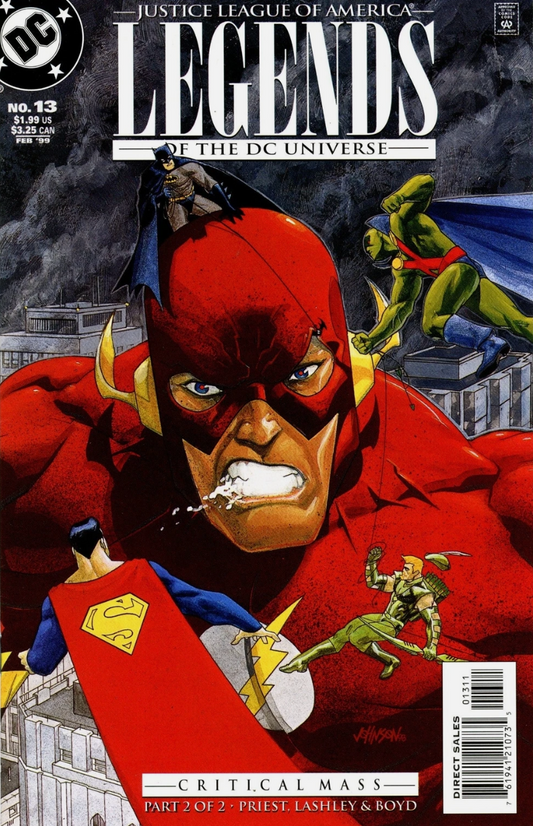 LEGENDS OF THE DC UNIVERSE #13 JUSTICE LEAGUE OF AMERICA 1998 NEWSSTAND Adventure Comics DC COMICS