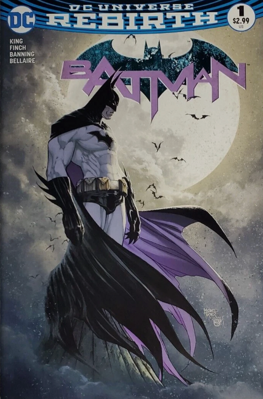 BATMAN #1 REBIRTH TURNER EXCLUSIVE VARIANT 2016 Batman DC COMICS