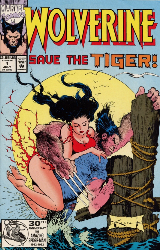WOLVERINE SAVE THE TIGER #1 1992 X-Men MARVEL COMICS