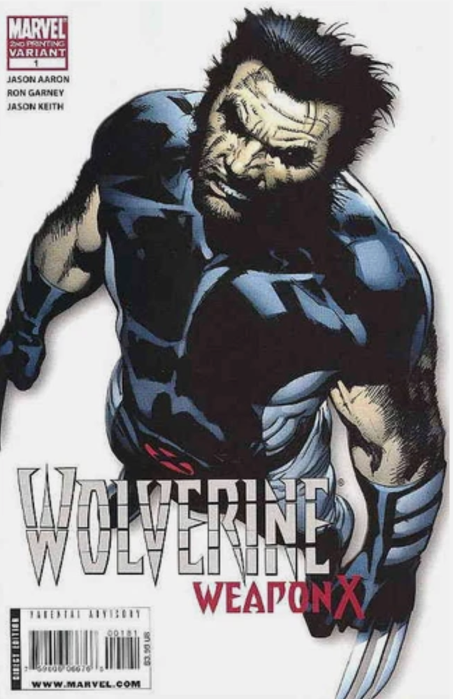 WOLVERINE WEAPON X #1 2ND PRINT GARNEY VARIANT 2009 X-Men MARVEL COMICS