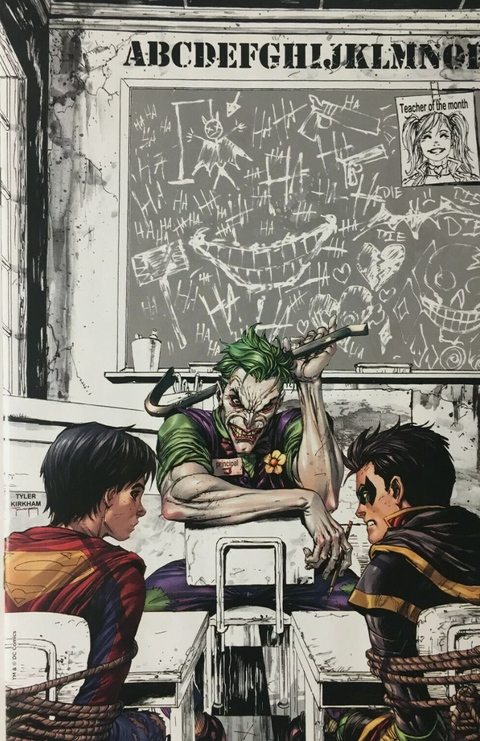 Super Sons #1 Detention Joker Virgin C2E2 Kirkham Exclusive Variant cover
