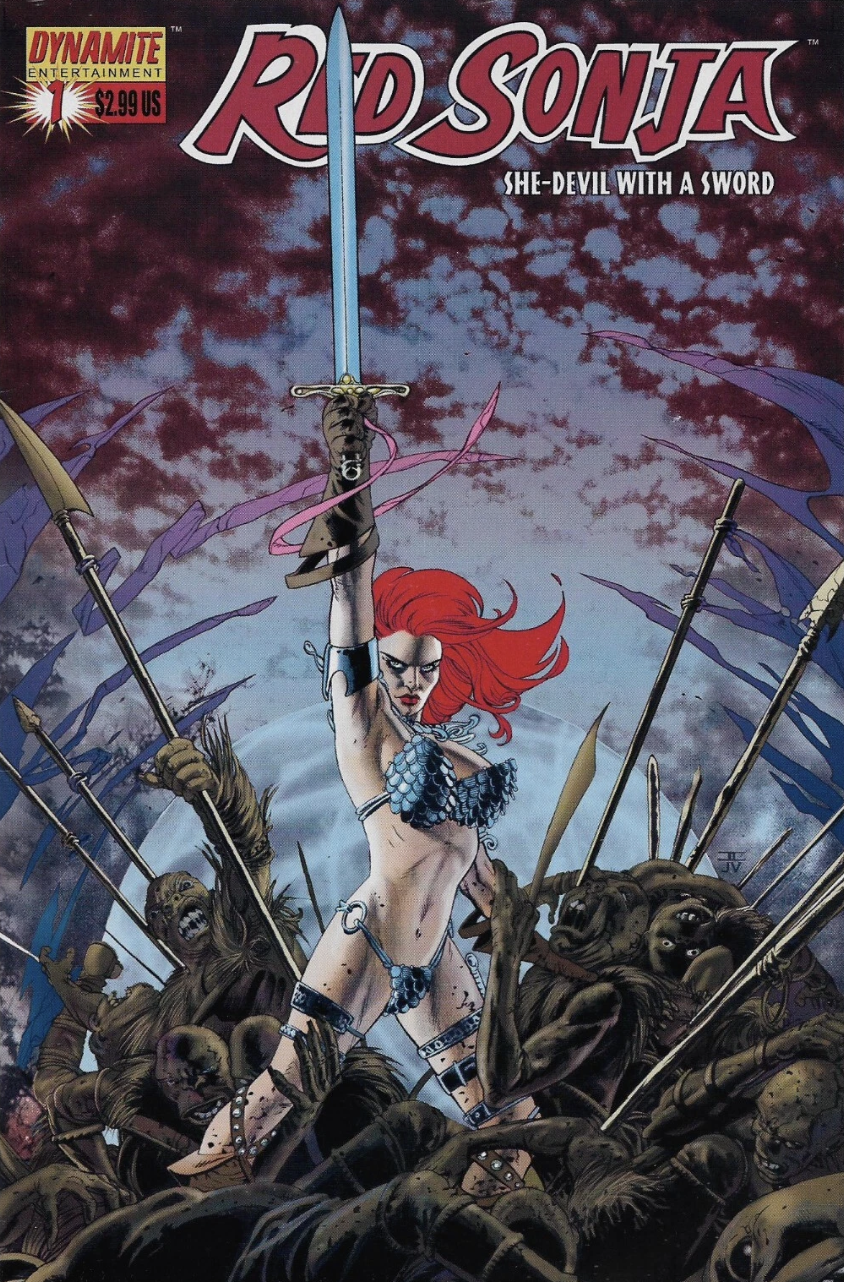 RED SONJA #1 CASSIDAY VARIANT 2005 Red Sonja DYNAMITE ENTERTAINMENT