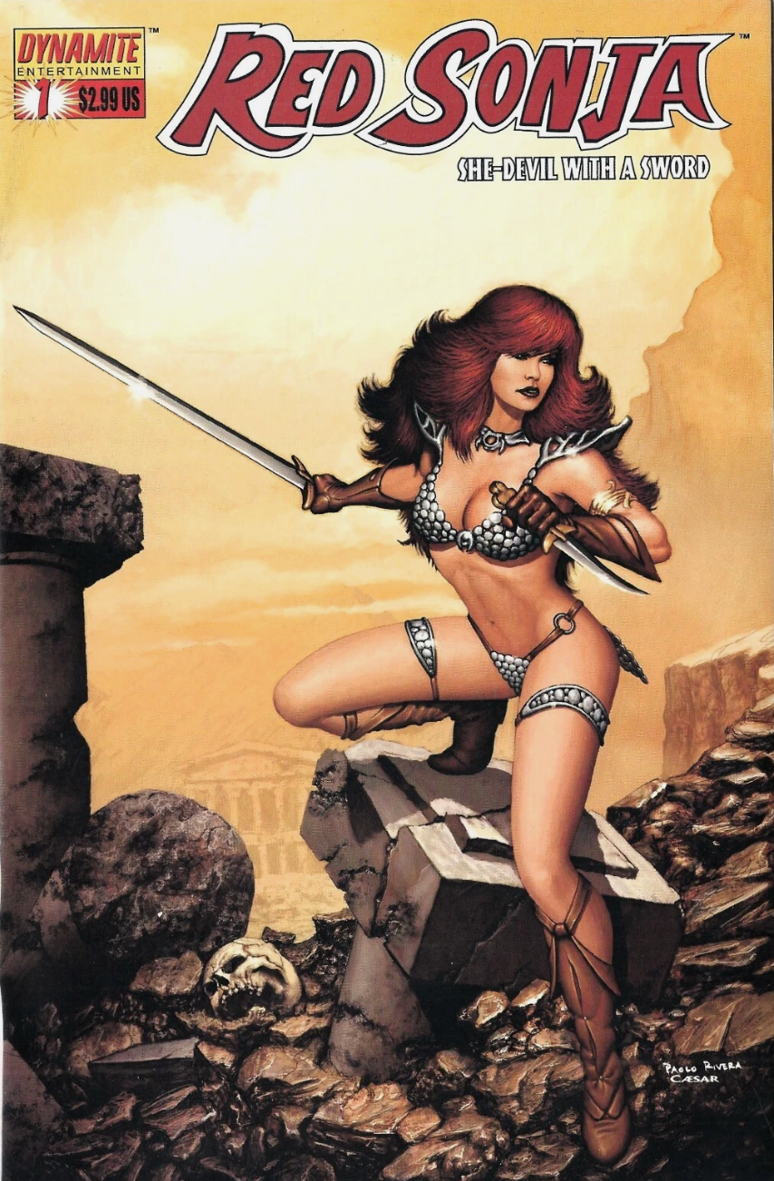 RED SONJA #1 RIVERA VARIANT 2005 Red Sonja DYNAMITE ENTERTAINMENT