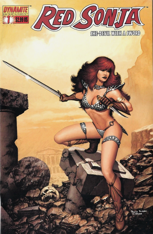 RED SONJA #1 RIVERA VARIANT 2005 Red Sonja DYNAMITE ENTERTAINMENT