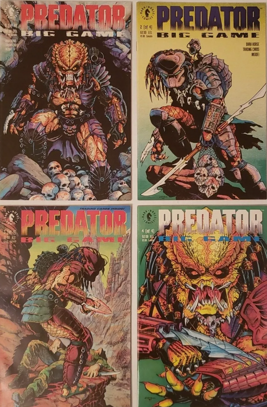 PREDATOR BIG GAME #1-#4 SET 1991 Predator DARK HORSE