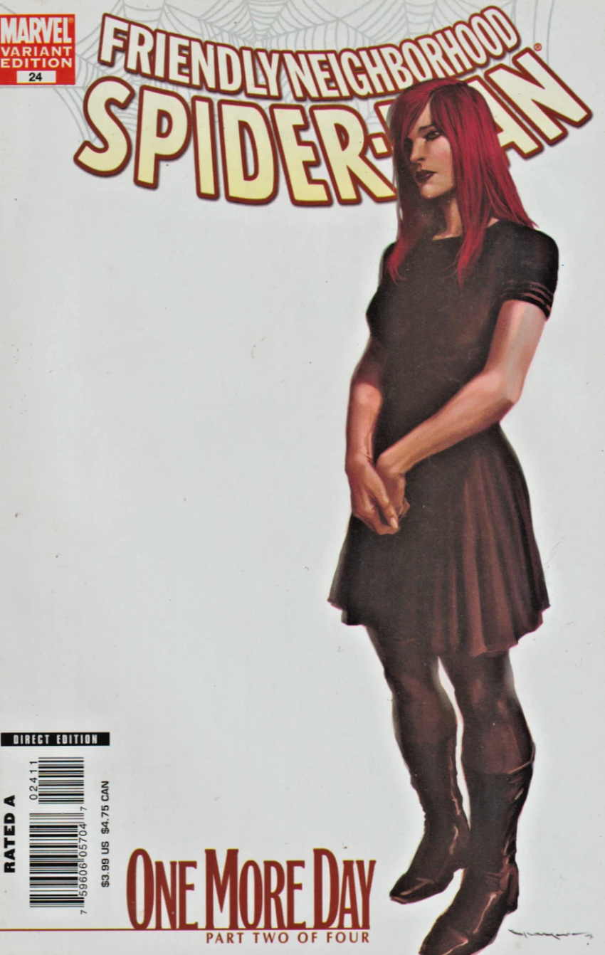 FRIENDLY NEIGHBORHOOD SPIDER-MAN #24 DJURDJEVIC VARIANT 2007 Hawkman MARVEL COMICS