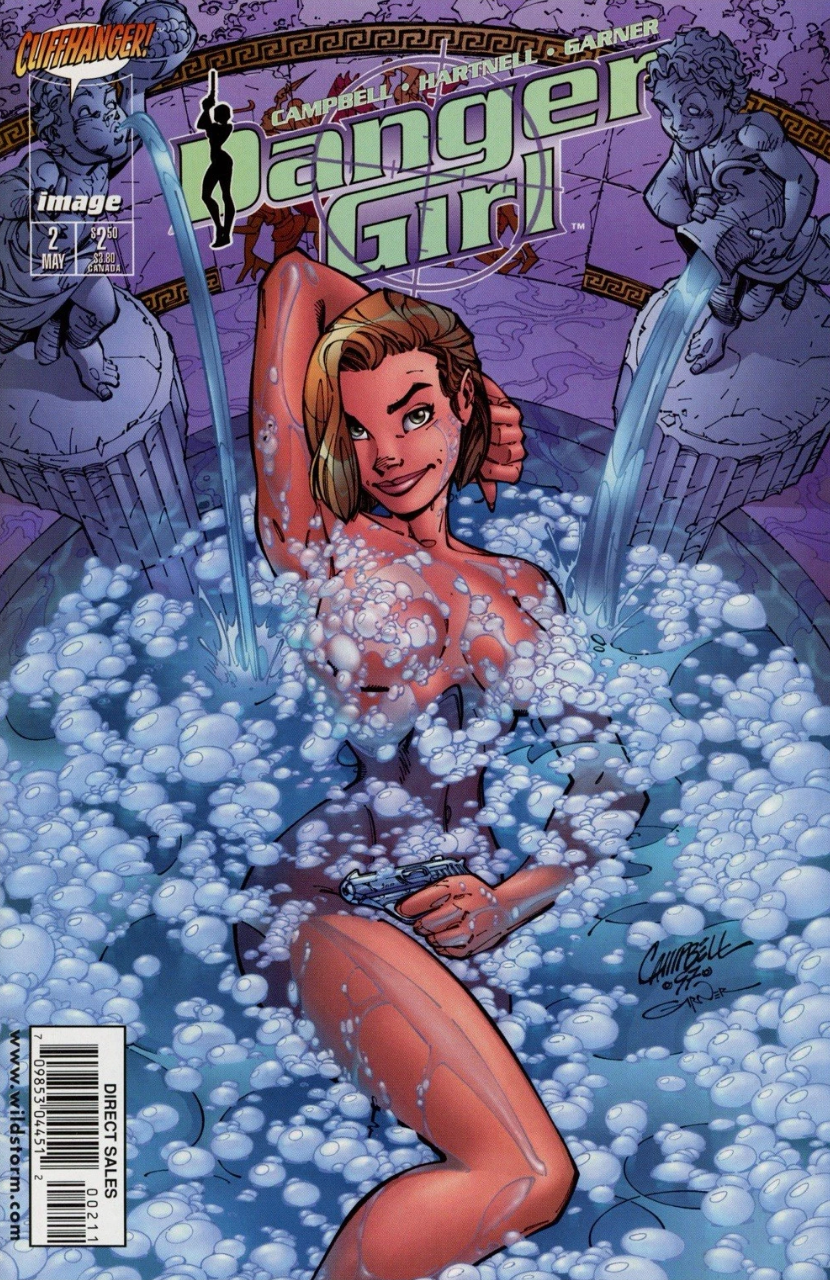DANGER GIRL #2 1998 J SCOTT CAMPBELL COVER Danger Girl IMAGE COMICS