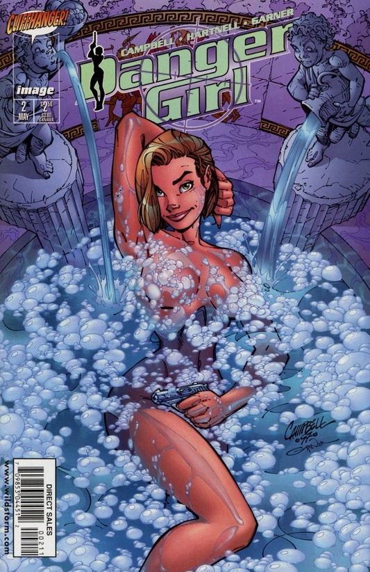 DANGER GIRL #2 1998 J SCOTT CAMPBELL COVER Danger Girl IMAGE COMICS