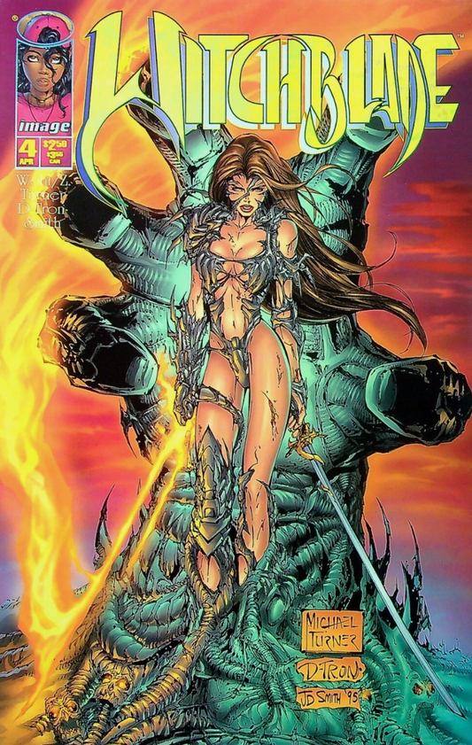 WITCHBLADE #4 1996 MICHAEL TURNER COVER Witchblade IMAGE COMICS