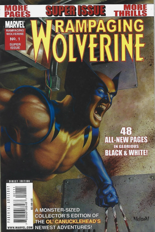RAMPAGING WOLVERINE #1 2009 Wolverine MARVEL COMICS