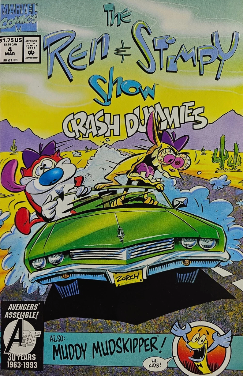 REN & STIMPY #4 1993 Ren & Stimpy MARVEL COMICS